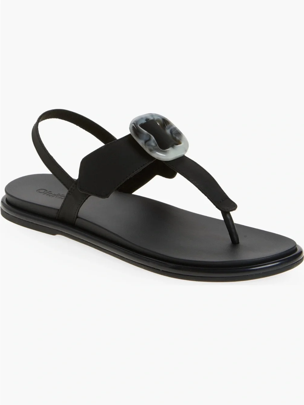 NEW OluKai La'i Slingback Sandal in Lava Rock